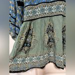 Free People Green Luna Scarf Tunic Size XS- As Seen On Desperate Housewives Photo 8