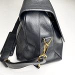 ECTU Palermo Italian Calfskin Leather Weekender Bag in Black Photo 4