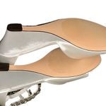 Journee Collection Connor jeweled strap open toe satin wedges Photo 5