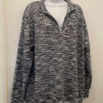 draper's & damon's Draper’s and Damon’s pull over sweater on blue silver and white 1x Photo 2