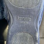 Kensie 🩷💙 Peep Toe Faux Fur Fuzzy Heart Slippers Navy Blue Size 9 Photo 10