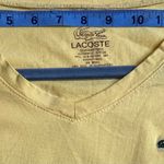 Lacoste Women's Short Sleeve Yellow Tee Photo 4