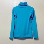 Nike  Pro Teal Blue Cowl Neck Sweater Jacket! Photo 4