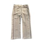 Veronica Beard Cormac Trouser Tan Herringbone Cropped Wide Leg Pants Size 10 Photo 7