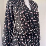 Maison Jules  Black Floral Print Long Sleeve Dress Photo 1