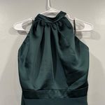 After Six Halter Neck Charmeuse & Crepe Gown Evergreen 18 Style 6834S Photo 4