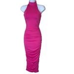 superdown  Mallory High Neck Dress Hot Pink Size XXS Bodycon Sexy Revolve Event Photo 5