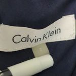 Calvin Klein Calvin Klein Women's Belted Polka Dot Peasant Dress Blue Size 2 Photo 9