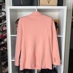 EXPRESS Flannel Knit Oversized Double Breasted Blazer with Gold Novelty Buttons Photo 8