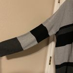 Davi & Dani NWT  Plus Gray and Black Striped Cardigan Sweater Size 1X Photo 2