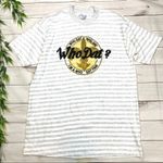 Vintage New Orleans Saints Striped Graphic Tee Gold Size XL Photo 2