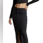 Polo Ralph Lauren knit button up skirt boho contemporary winter ribbed holiday Gray Size M Photo 1