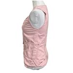 RENGGLI Pink Button Vest Women’s XS Asymmetrical Hem Utility Pockets Casual Photo 3
