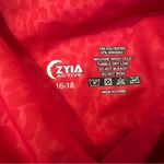 Zyia  Light N Tight Cross Front Red Tonal Animal Print Crop Legging Photo 4