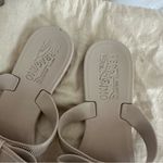 Salvatore Ferragamo Cream Sandals with Bow Detail Photo 3