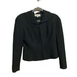Giorgio Armani  Le Collezioni Virgin Wool Women’s Full Zip Black Blazer Photo 0