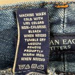 American Eagle American‎ Eagle Y2K Denim Mini Skirt Womens Sz 4 Blue Snap Western VTG Festival Photo 10