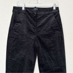 J. Crew Factory Pants Womens Tall Velvet Kallie Straight Leg Black Size 6T Photo 2