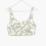 Madewell NEW  MWL Sweatshirt Bralette in Tropicale‎ Floral, Large Photo 2
