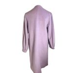HELENE BERMAN Volume Sleeve Long Wool Blend Coat In Lilac Photo 3