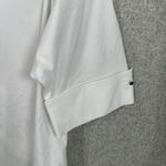 Ming Wang  Two Button Top Small White Black Half Sleeve Lightweight Cotton Blend Photo 5