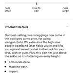 J.Crew Gray 7/8 Camo Camouflage Sport Athletic Leisure leggings Pants M Medium Photo 6