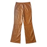 Free People Free‎ People Uptown High Waist Faux Leather Flare Pants in Brown Sz 12 Photo 11