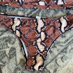 2 piece snakeskin print bikini▪️size S Brown Photo 1