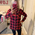 Mystree  Red/Black flannel. Size Small. Photo 1