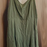 Old Navy  Womens Ruffle Hem Babydoll Dress Large‎ Green Forest Fairy Y2K Earthy Photo 0