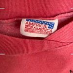 80s Vintage Unisex Sweatshirt with shoulder pads funky 80s design long sleeves Blue Size M Photo 2