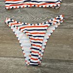 SheIn Swimwear Sz M Red White & Blue Bikini Set Top & Bottom Patriotic! Photo 3