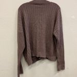 Sanctuary  brown ribbed v-neck cardigan academia sweater size large #717 Photo 6