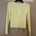 Olive & Oak  Yellow Fitted Long Sleeve T-Shirt Photo 0