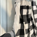 Fox Racing Girls Sz:XL Black White Checkered Plaid Sherpa Lined Full Zip Hoodie. Photo 10