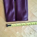 Sofia Vergara Rosa Jeggings, Zip Ankle, Burgundy, Vegan Faux Leather, Size 2 Red Photo 13