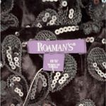 Roaman’s Roaman's Sequin Blazer Black Floral Statement Party Glam Plus Size 18W Photo 5