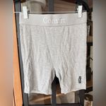 Comfrt ribbed contour boxer shorts high rise lounge slate embroidered logo Gray Photo 1