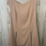 Chico's Chico’s Black Label Womens Size 0 US 4 Tan High Slit Crepe Tunic Blouse Top Photo 0