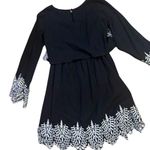Skies Are Blue Black Embroidered NWT Dress Photo 1