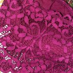 Aeropostale live love dream large maroon magenta purple strapless padded lace bralette Photo 4