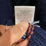 Pink Rose Blue Navajo Open Front Cardigan Sz L Photo 6