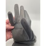 Isotoner  Women's Fleece Lined Gloves Faux Fur Trim Smartouch Technology Gray S/M Photo 3