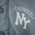 Aeropostale  L Gray Hoodie Sherpa Hood Sweatshirt Jacket Photo 4