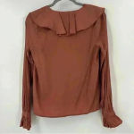 Moon River Moon River Rust Unbalanced Ruffle Top Size XS Photo 5