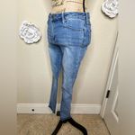 Articles of Society NTM: Raw Edge Hem Factory Faded Med Blue Skinny Jeans Sz 28 Photo 7