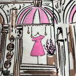 Kiss & Fly small Off White 3/4 Sleeve Shopping Girl Embellished Sweater Knit Top Photo 6