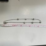 Silver Tone Star Charm Bracelet Delicate Chain Y2K Celestial Minimalist Jewelry Photo 3