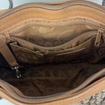 Brighton  Shoulder Bag Signature‎ Canvas Leather Braided Straps Brown Heart B's Photo 9