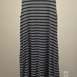 Time & Tru  Black & White Stripes Dress Photo 0